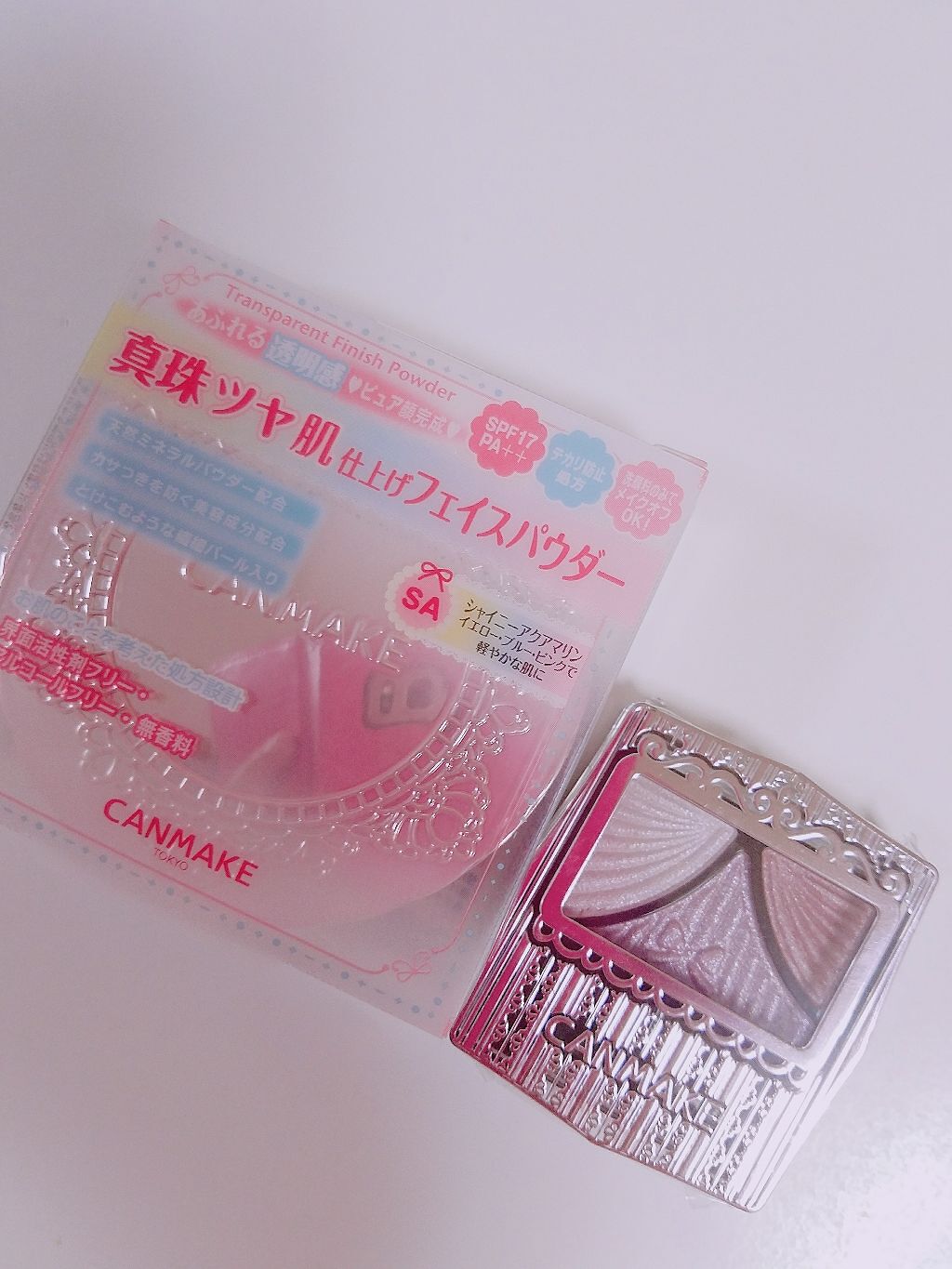 トランスペアレントフィニッシュパウダー/キャンメイク/プレストパウダーを使ったクチコミ（1枚目）