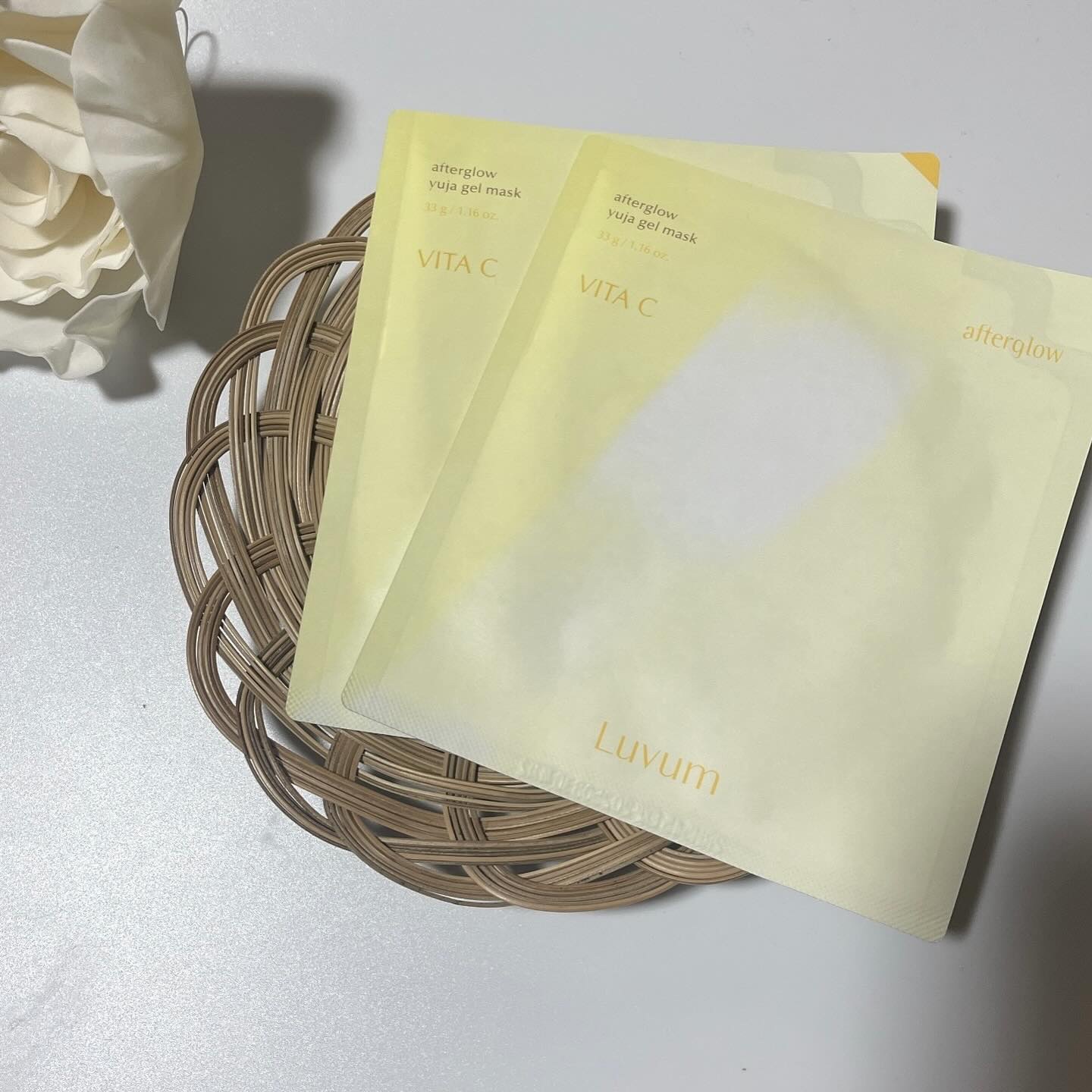 ラビューム アフターグロウ ゆずゲルマスク/Luvum/シートマスク・パックを使ったクチコミ（3枚目）
