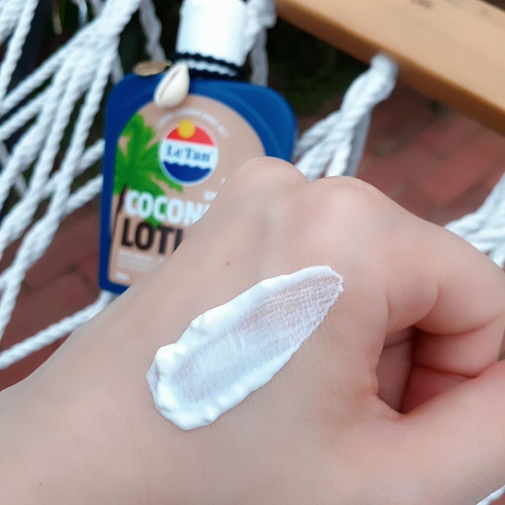 サンスクリーンローション ココナッツ SPF50+/Le Tan/日焼け止めローションを使ったクチコミ(2枚目)