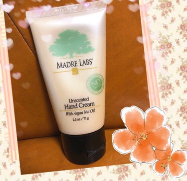  アルガンナッツオイルハンドクリーム Unscented Madre Labs(海外)