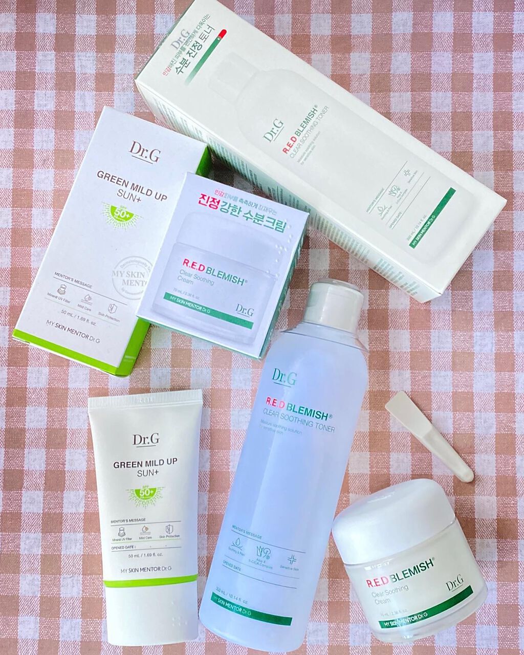 グリーンマイルドアップサンプラス/Dr.G/日焼け止めクリームを使ったクチコミ（1枚目）