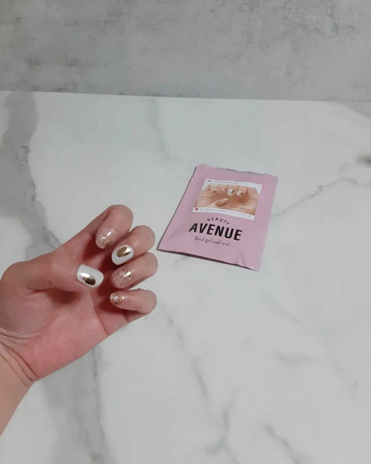 リアルジェルネイルシール/BEAUTY AVENUE/ネイルシールを使ったクチコミ(4枚目)