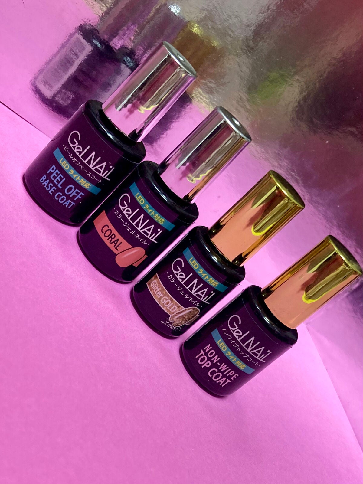 ジェルネイル(ライト対応)/セリア/ジェルネイルを使ったクチコミ(4枚目)