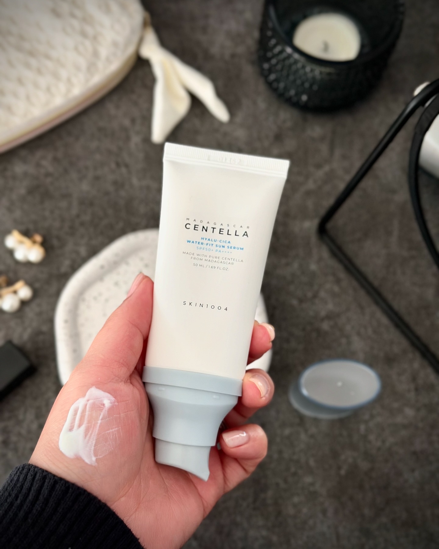 ヒアルーシカ ウォーターフィット サンセラム/SKIN1004/日焼け止めローションを使ったクチコミ（2枚目）