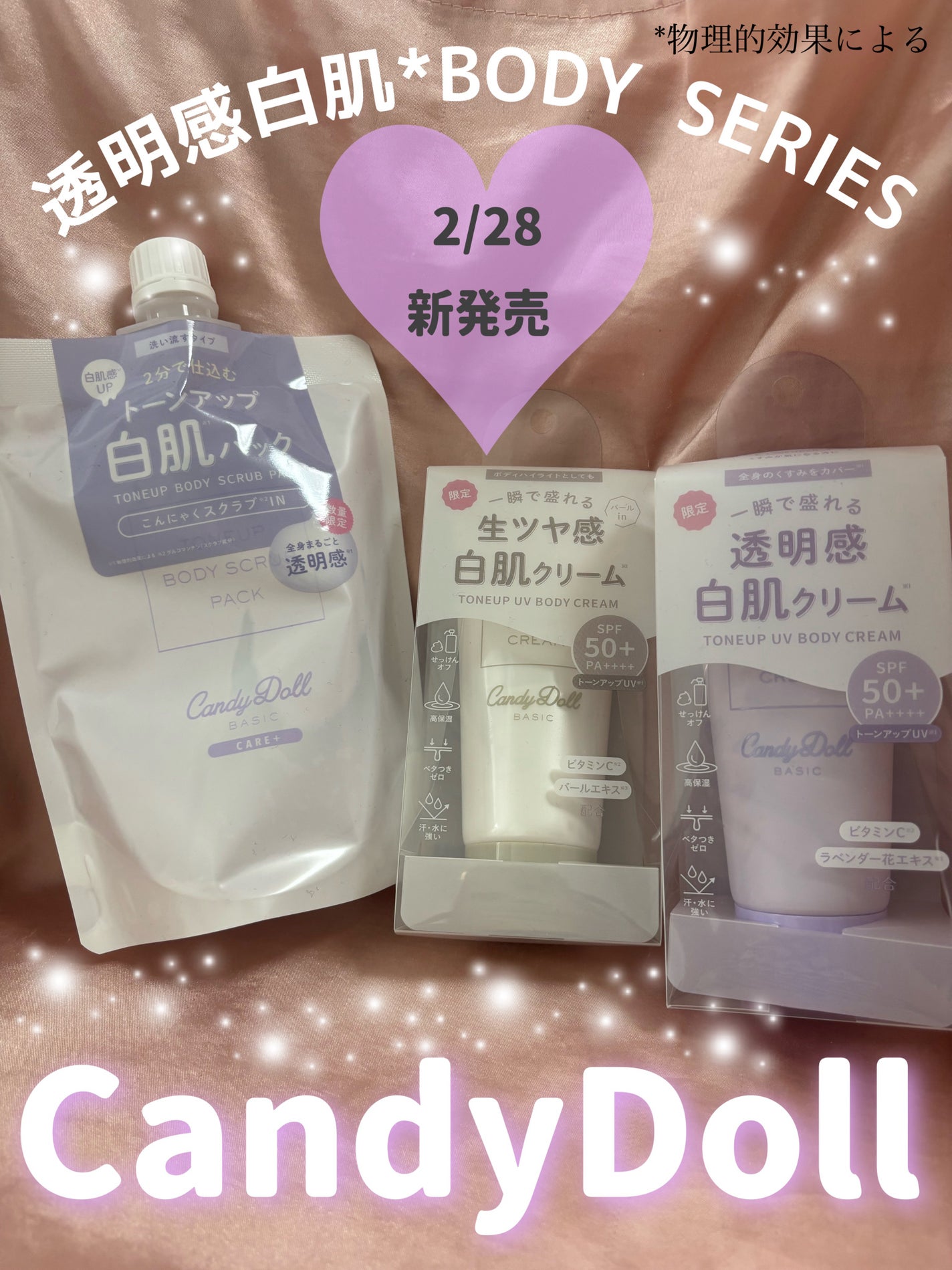 トーンアップスクラブパック/CandyDoll/ボディスクラブを使ったクチコミ(1枚目)