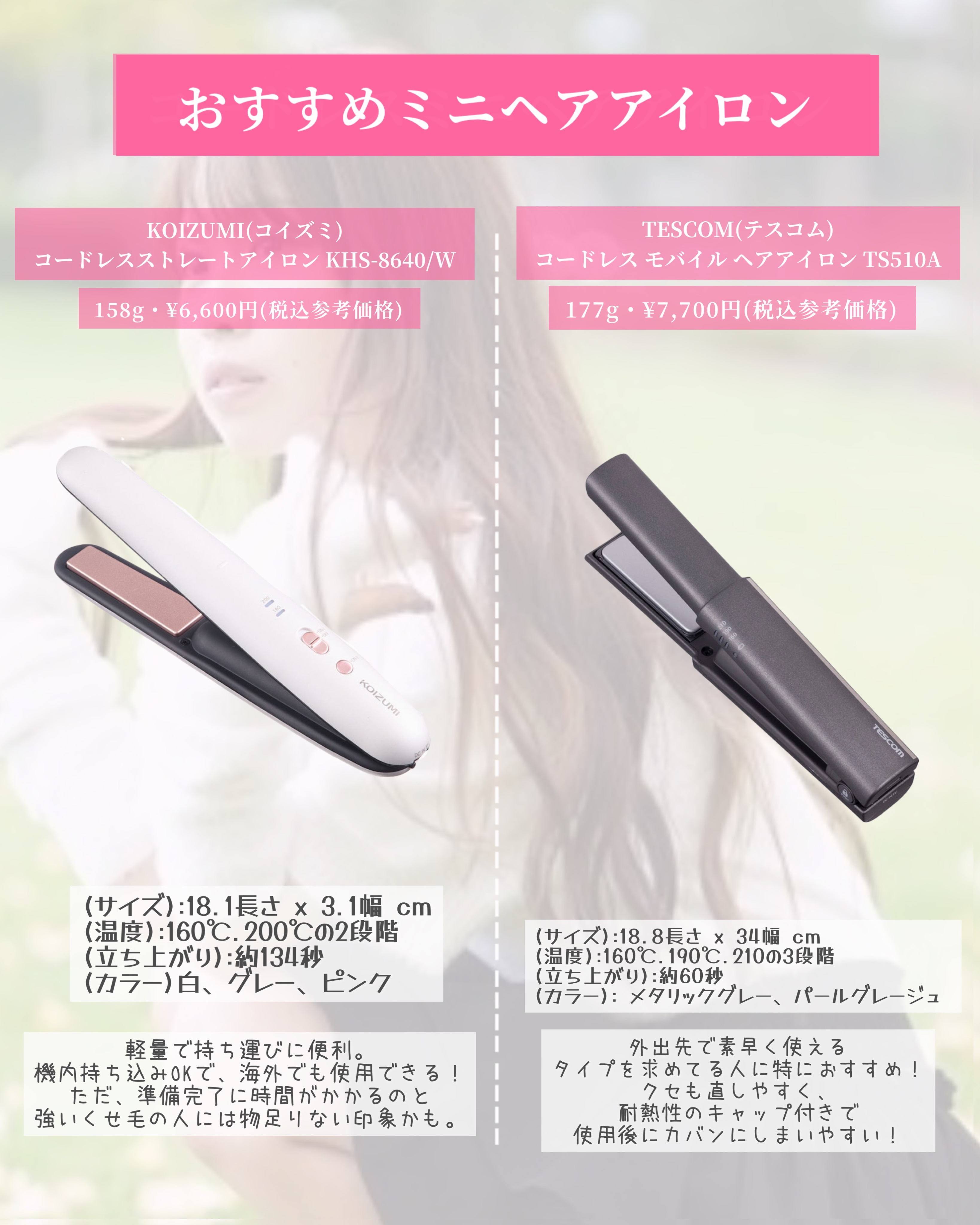 あなたはどっち派？KOIZUMI・無印良品・ヴィダルサスーン・KEYNICE