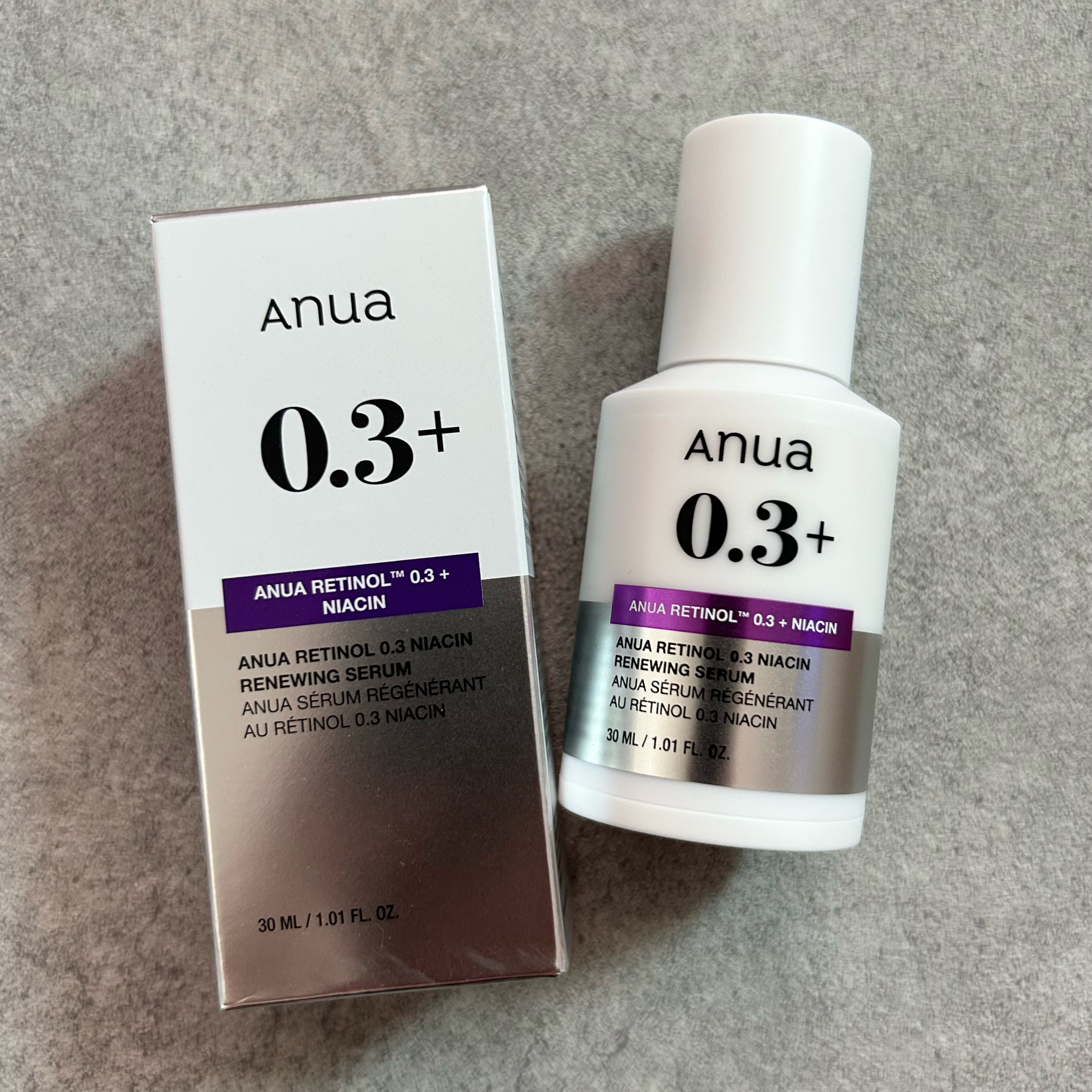 レチノール0.3 ナイアシンリニューイングセラム/Anua/美容液を使ったクチコミ（1枚目）