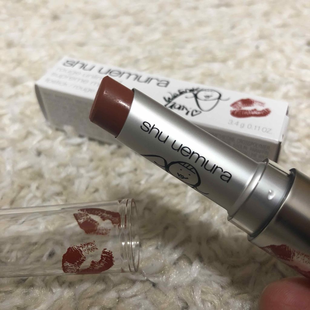 ルージュ アンリミテッド マット/shu uemura/口紅を使ったクチコミ(2枚目)