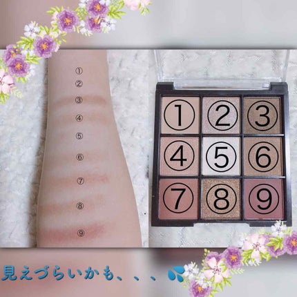 UR GLAM BLOOMING EYE COLOR PALETTE/U R GLAM/アイシャドウパレットを使ったクチコミ(2枚目)