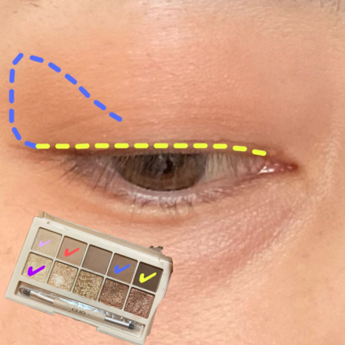 プロ アイ パレット/CLIO/アイシャドウパレットを使ったクチコミ（3枚目）