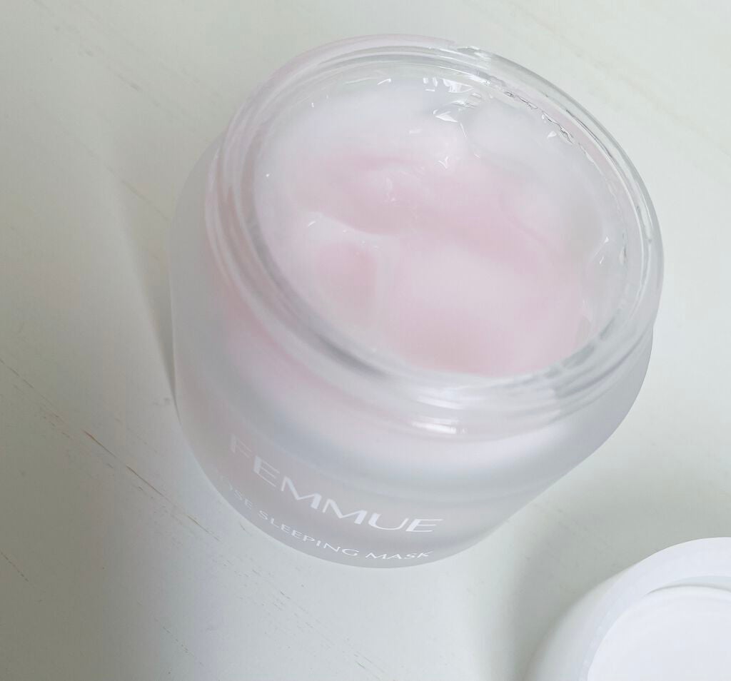 ローズウォーター スリーピングマスク/FEMMUE/フェイスクリームを使ったクチコミ(3枚目)