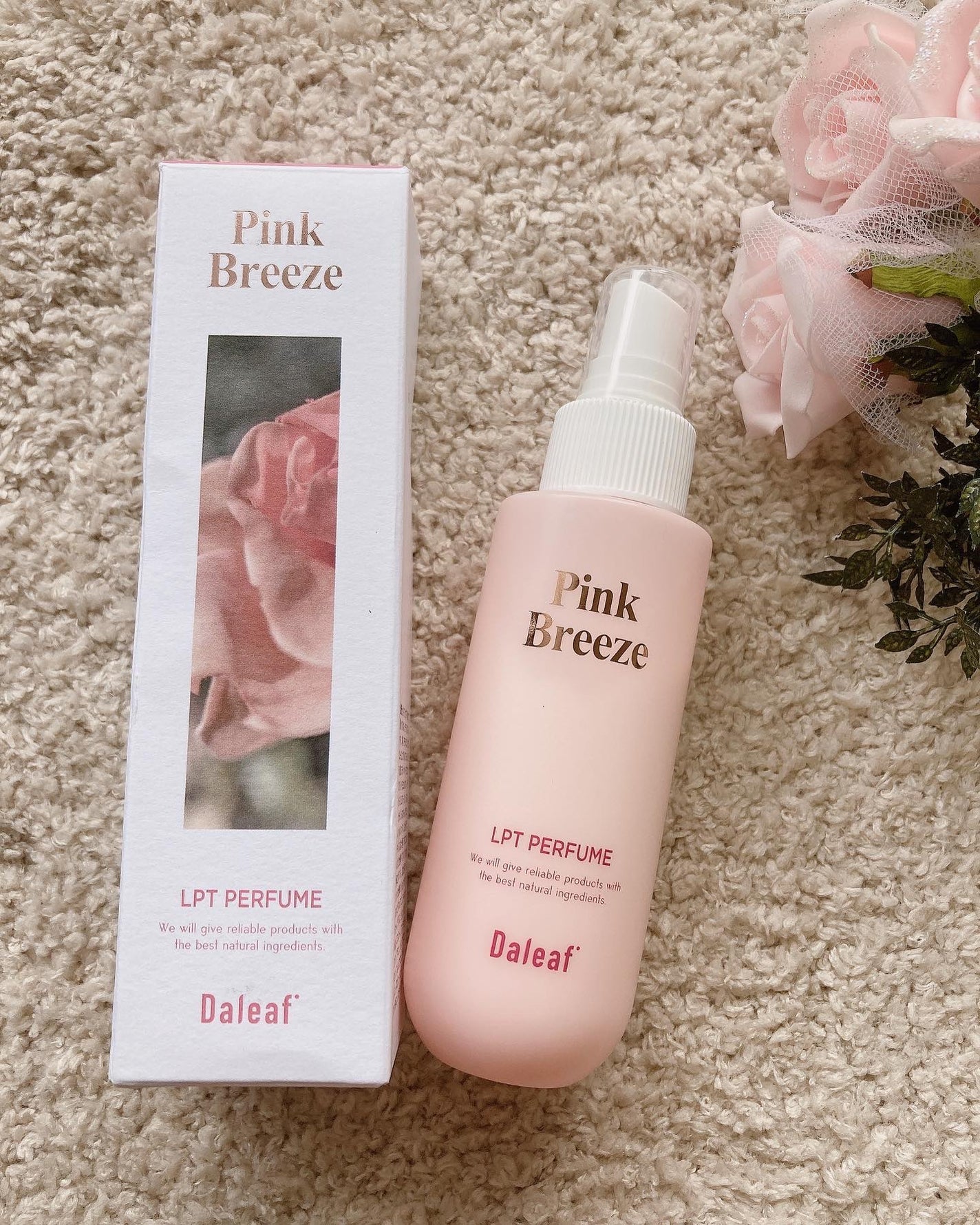 パフュームヘアパックインミスト Pink Breeze/Daleaf/アウトバストリートメントを使ったクチコミ(1枚目)