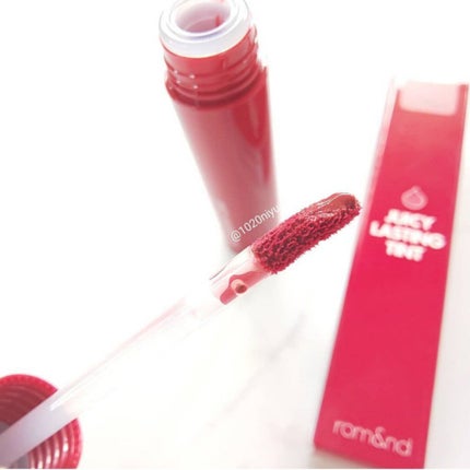 ジューシーラスティングティント/rom&nd/リップティントを使ったクチコミ(4枚目)