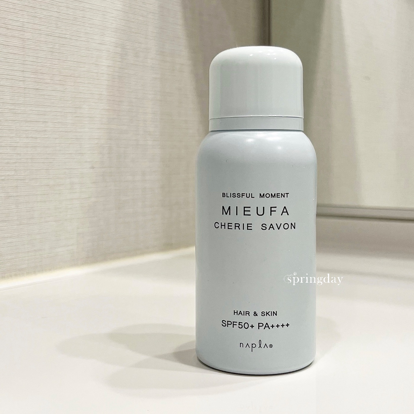 ミーファ フレグランスUVスプレー シェリーサボン/MIEUFA/日焼け止めミスト・スプレーを使ったクチコミ（1枚目）