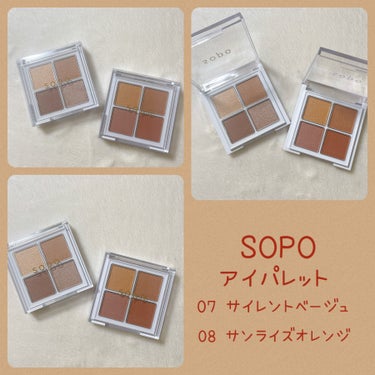 アイパレット/sopo/アイシャドウパレットを使ったクチコミ（1枚目）