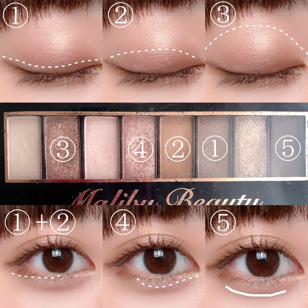 ナチュラルアイズ/マリブビューティー/アイシャドウパレットを使ったクチコミ（2枚目）