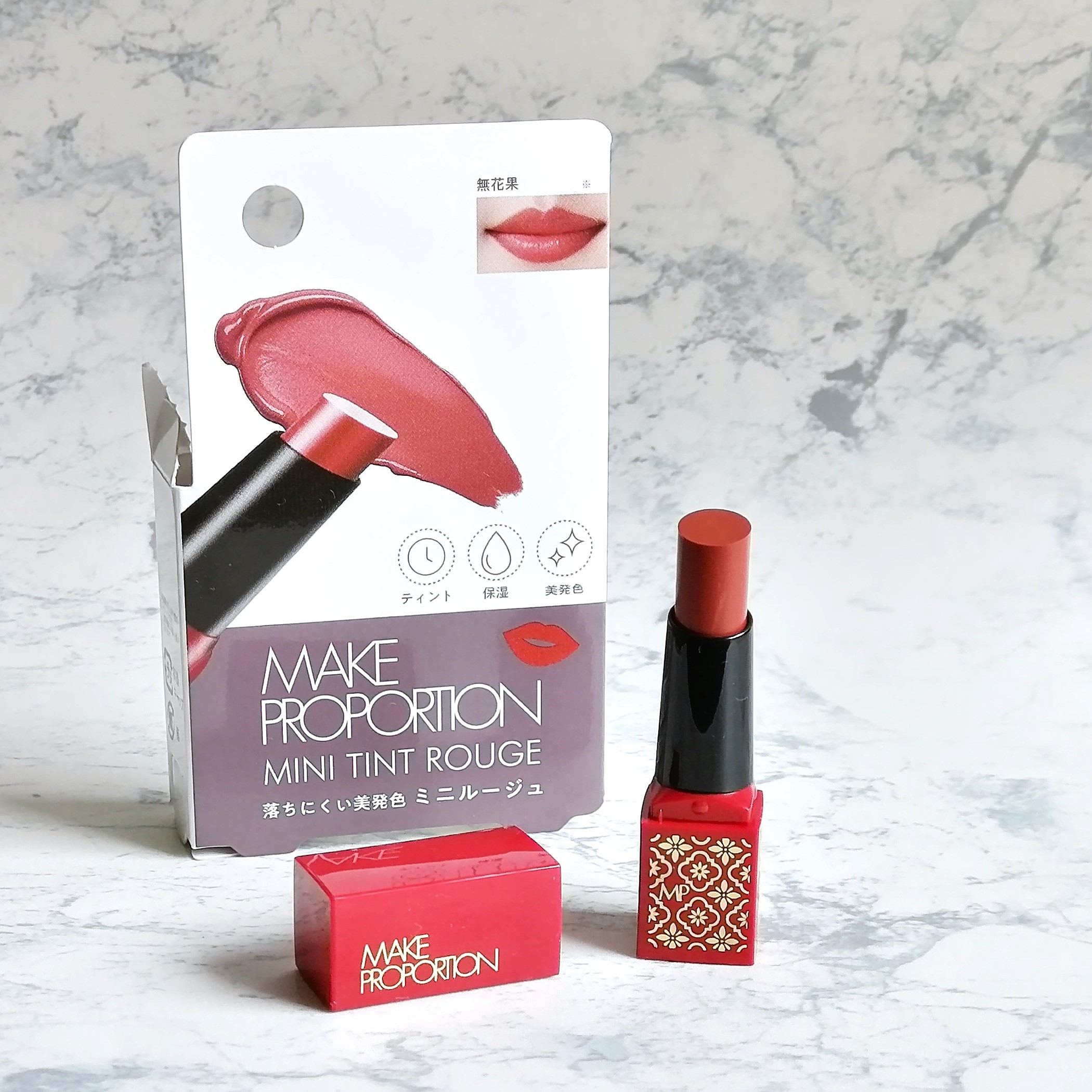ミニティントルージュ/メイクプロポーション/リップティントを使ったクチコミ（3枚目）