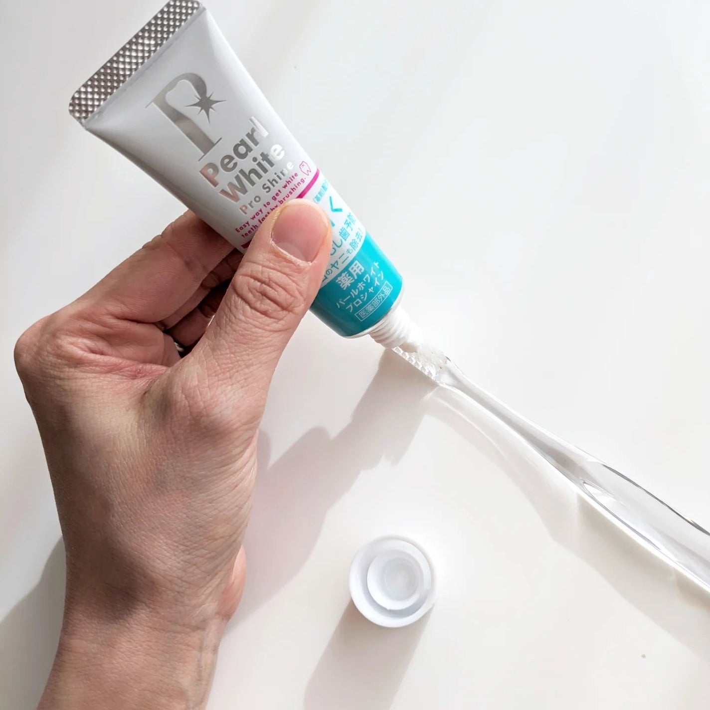 薬用パールホワイトプロシャイン/美健コーポレーション/歯磨き粉を使ったクチコミ(3枚目)