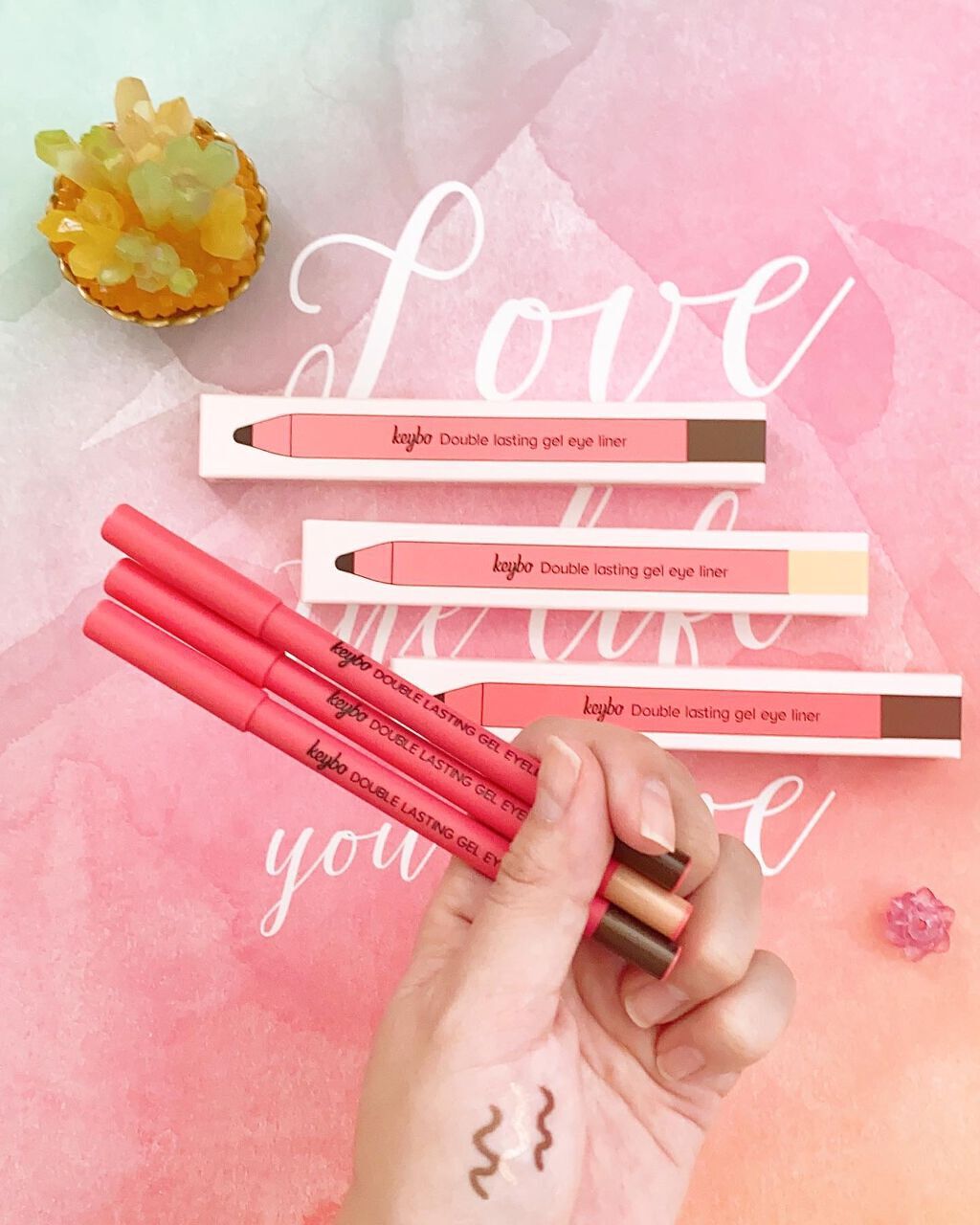 ダブルラスティングジェルライナー/keybo/ジェルアイライナーを使ったクチコミ(1枚目)