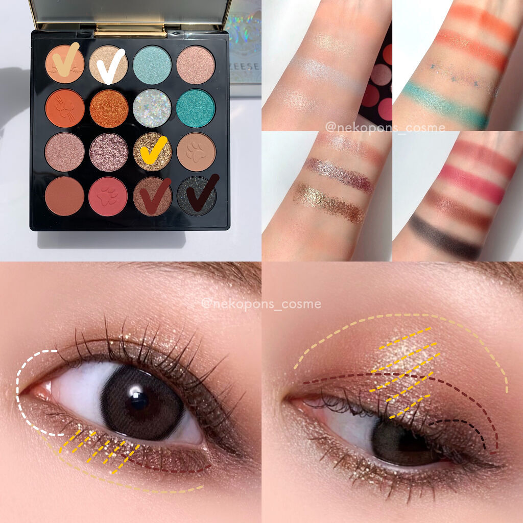 イメージ「マヤ」 アイシャドウパレット/ZEESEA/アイシャドウパレットを使ったクチコミ（3枚目）