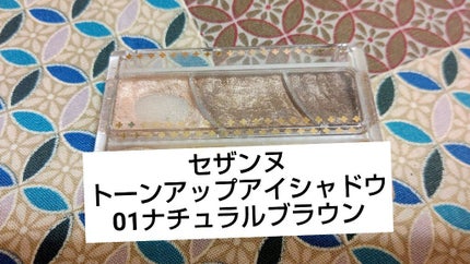 トーンアップアイシャドウ/CEZANNE/アイシャドウパレットを使ったクチコミ(1枚目)