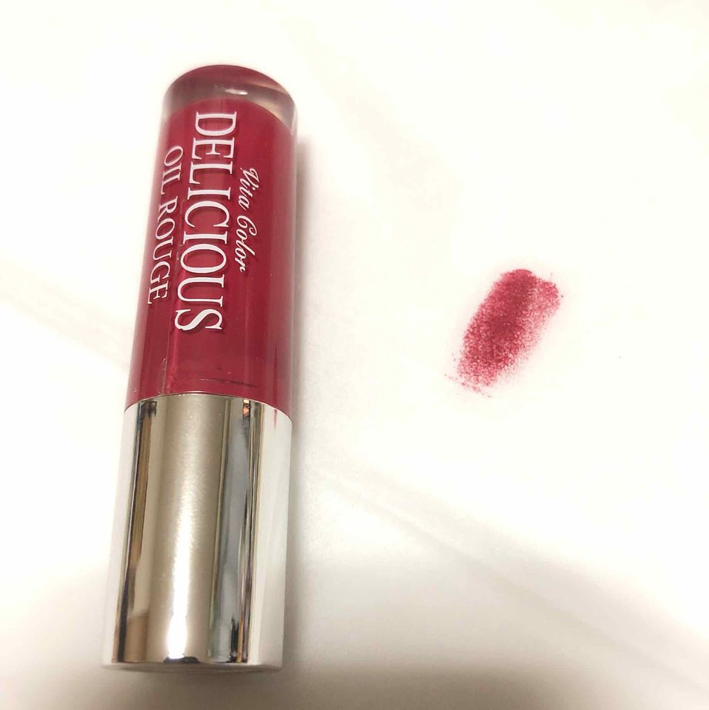 ビタカラー デリシャス オイルルージュ/SKINFOOD/口紅を使ったクチコミ（2枚目）