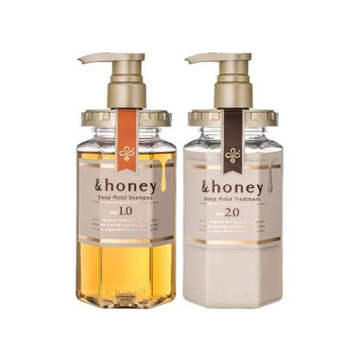 ディープモイスト シャンプー1.0／ヘアトリートメント2.0 シャンプー 本体440ml/&honey/市販シャンプーを使ったクチコミ（1枚目）