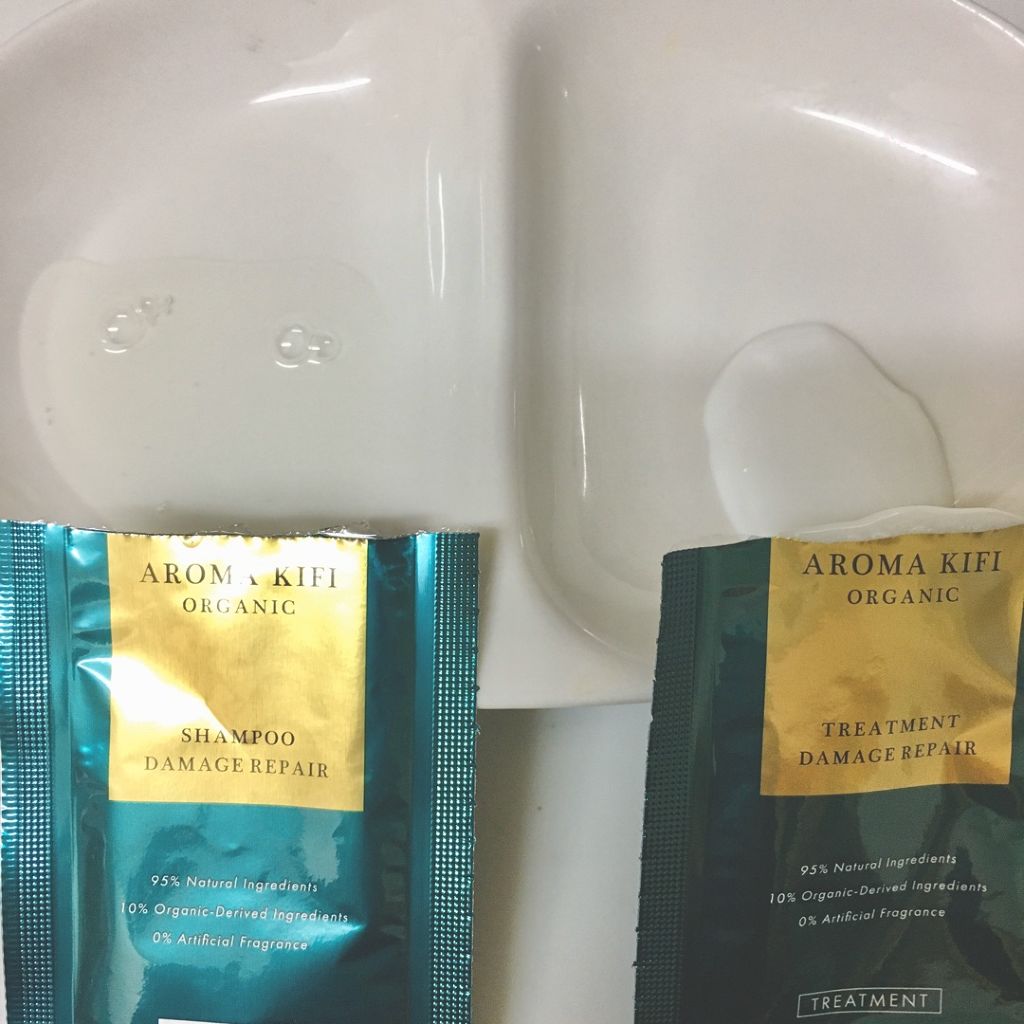 オーガニック シャンプー/トリートメント<ダメージリペア>/AROMA KIFI/シャンプー・コンディショナーを使ったクチコミ(3枚目)