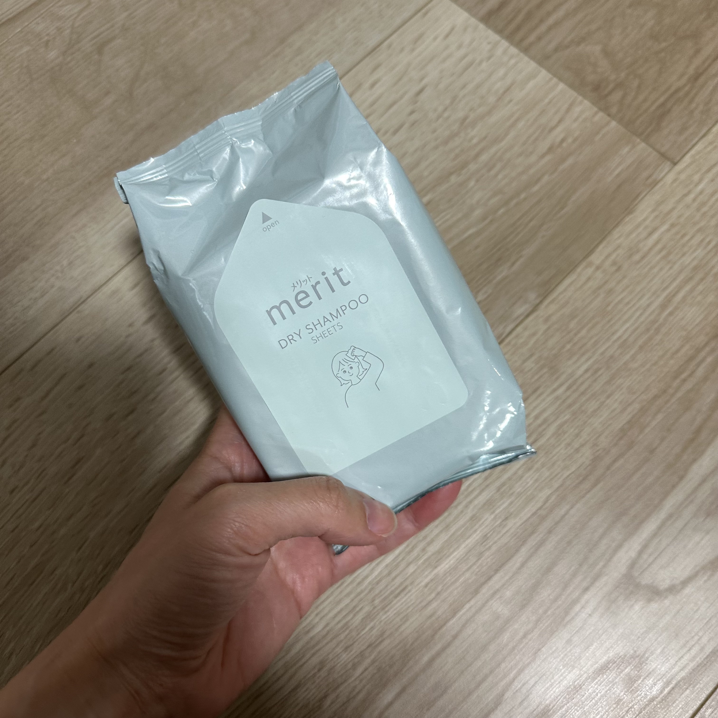 メリット ドライシャンプーシート すっきり爽快タイプ/メリット/ドライシャンプーを使ったクチコミ（2枚目）