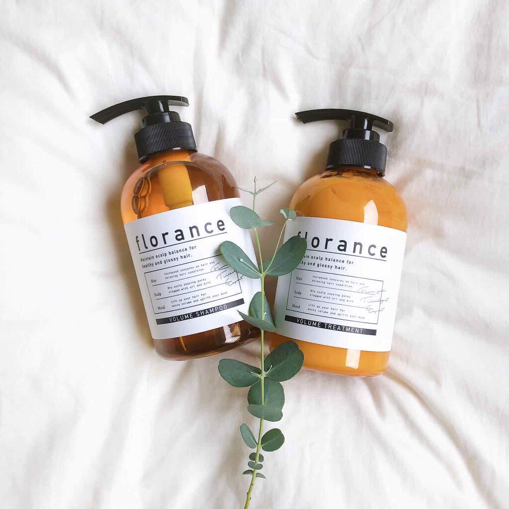 ボリュームシャンプー／ボリュームトリートメント トリートメント 400g/florance/市販シャンプーを使ったクチコミ（1枚目）