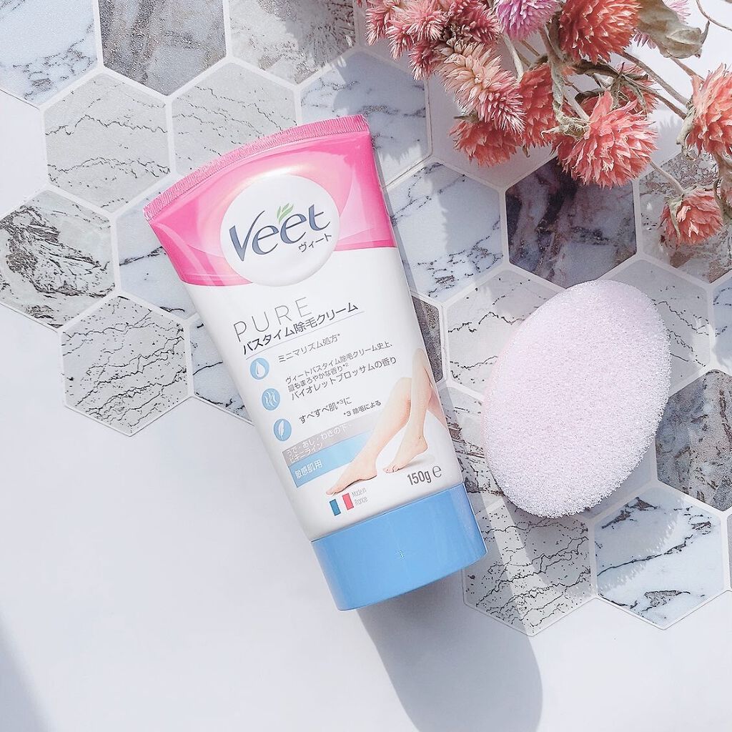 ヴィート ピュアバスタイム除毛クリーム 敏感肌用/Veet/除毛クリームを使ったクチコミ（2枚目）