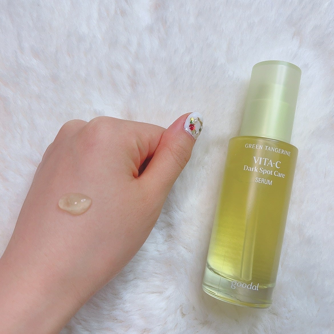 グリーンタンジェリン ビタC ダークスポットケアセラム/goodal/美容液を使ったクチコミ(2枚目)
