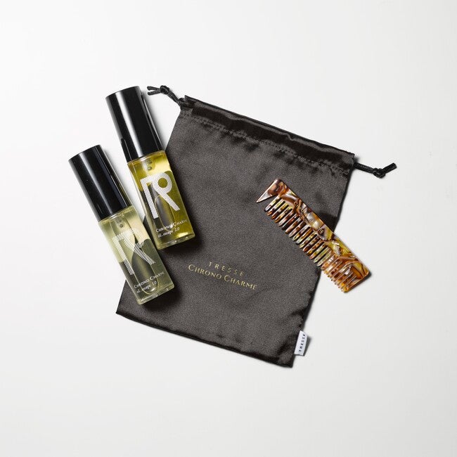CHRONO CHARME × TRESSE original comb + oil_escape 1.0 + oil_escape 2.0 + shampoo & treatment trial kit 3set CHRONO CHARME
