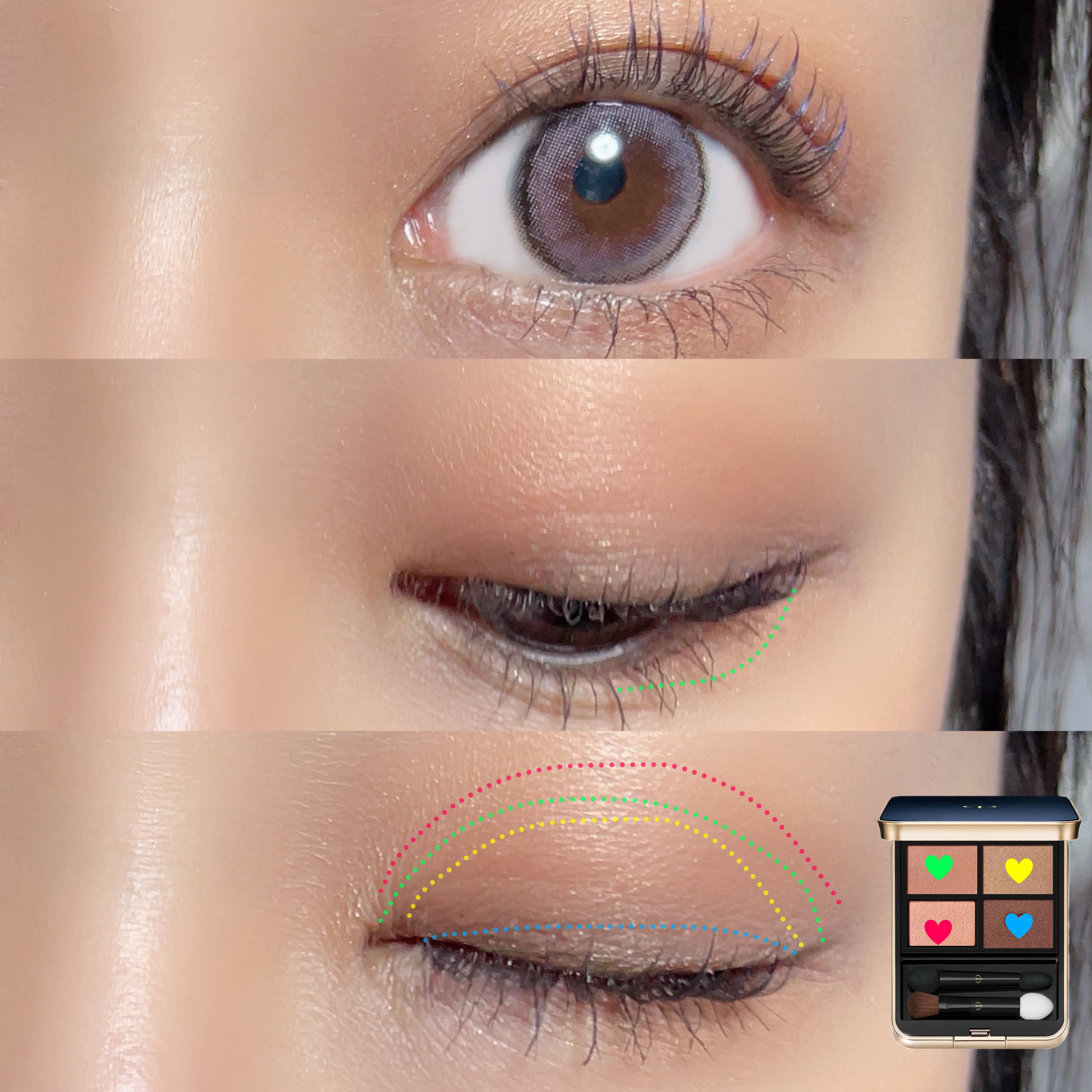 オンブルクルールクアドリ/クレ・ド・ポー ボーテ/アイシャドウパレットを使ったクチコミ（3枚目）