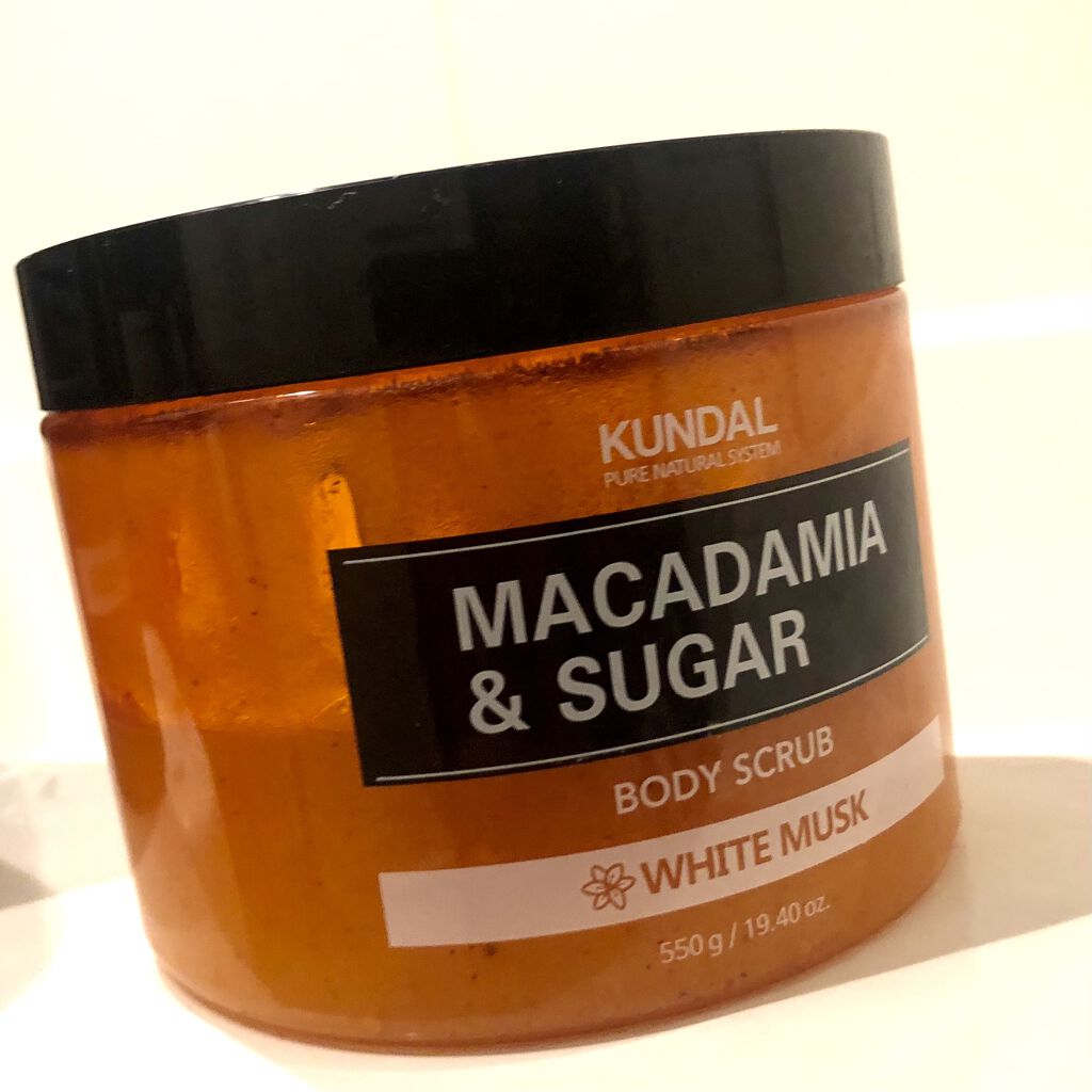 シュガーボディスクラブ ホワイトムスク/KUNDAL/ボディスクラブを使ったクチコミ（1枚目）