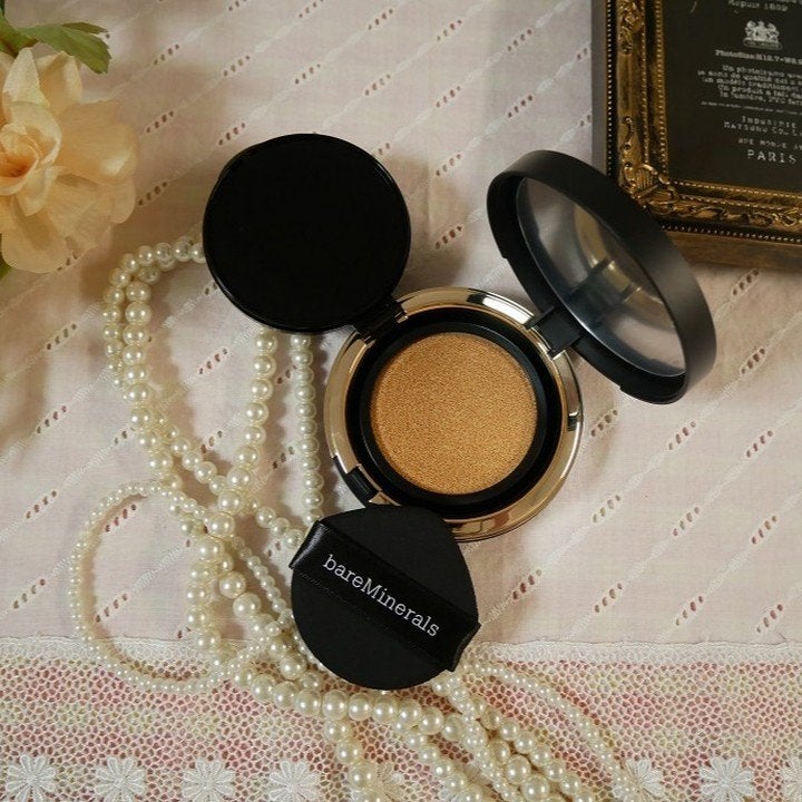 オリジナル ピュア セラム カバーアップ クッション/bareMinerals/クッションファンデーションを使ったクチコミ(3枚目)