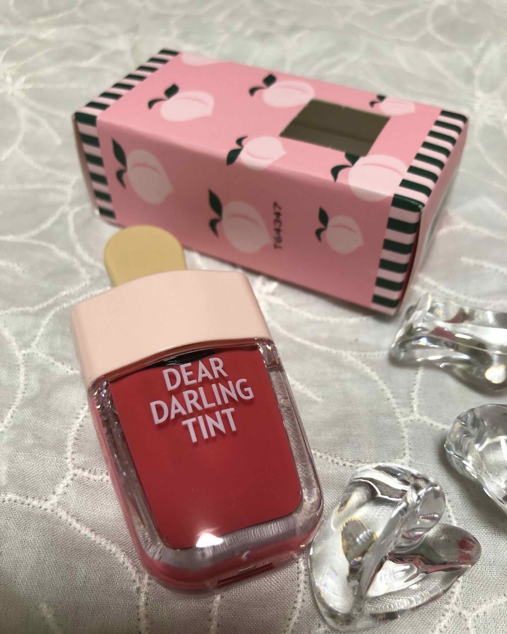 ディアダーリン ウォータージェルティント （アイスティント）/ETUDE/口紅を使ったクチコミ（1枚目）