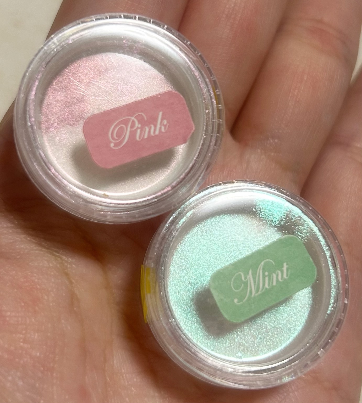 オーロラパウダー/セリア/ネイル用品を使ったクチコミ（3枚目）