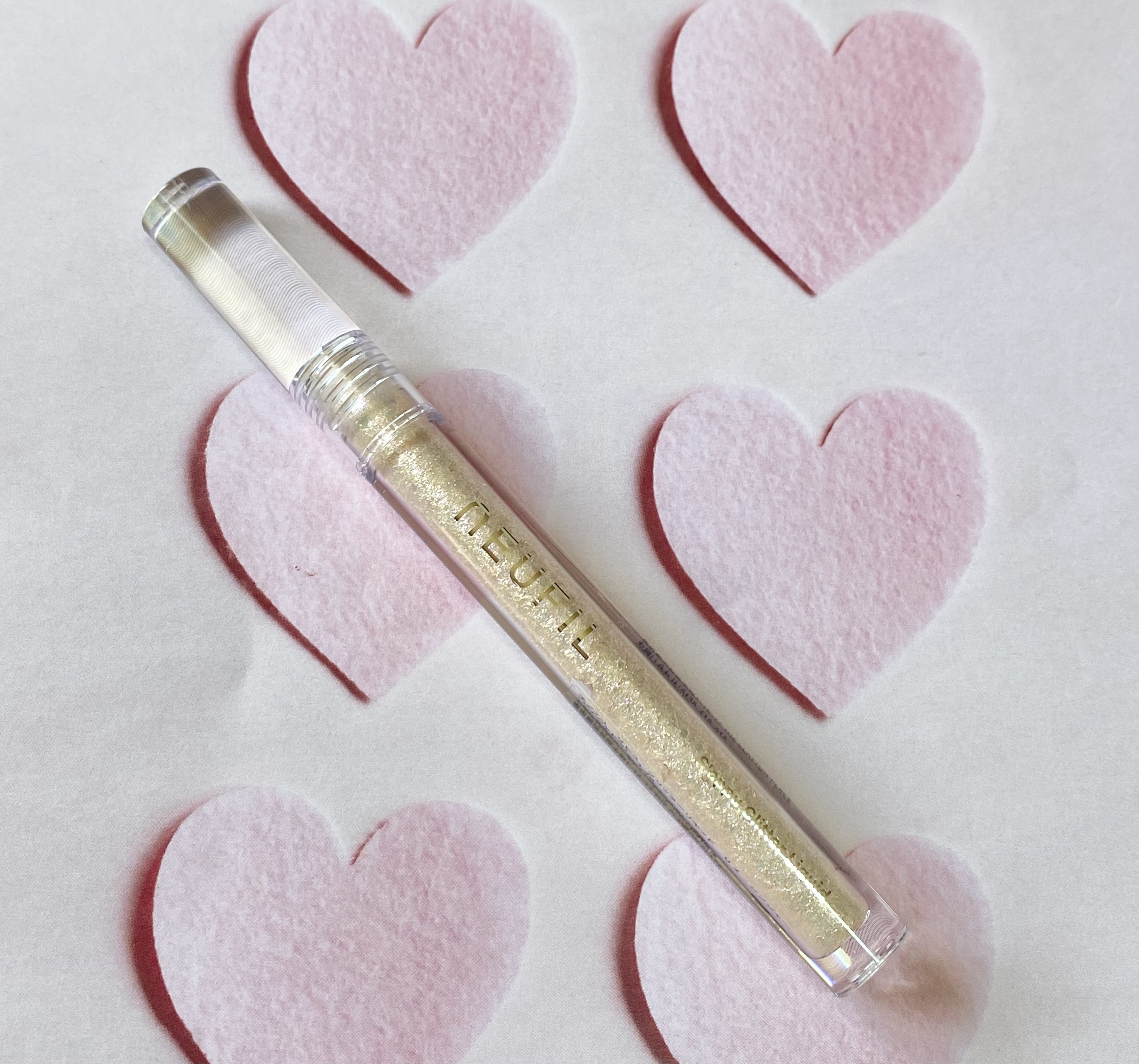 s'appu glitter liquid 02 ジンジャー/NEUFIL/リキッドアイシャドウを使ったクチコミ（2枚目）