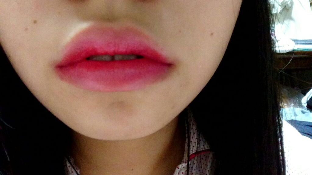 クリスタルデュオ リップスティック RD461 レッド系/Visée/口紅を使ったクチコミ（2枚目）