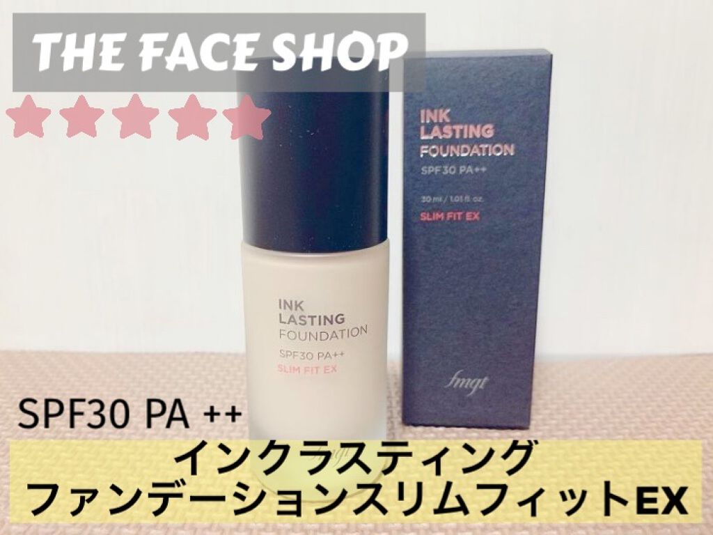 インクラスティングファンデーション スリムフィットEX/THE FACE SHOP/リキッドファンデーションを使ったクチコミ（1枚目）
