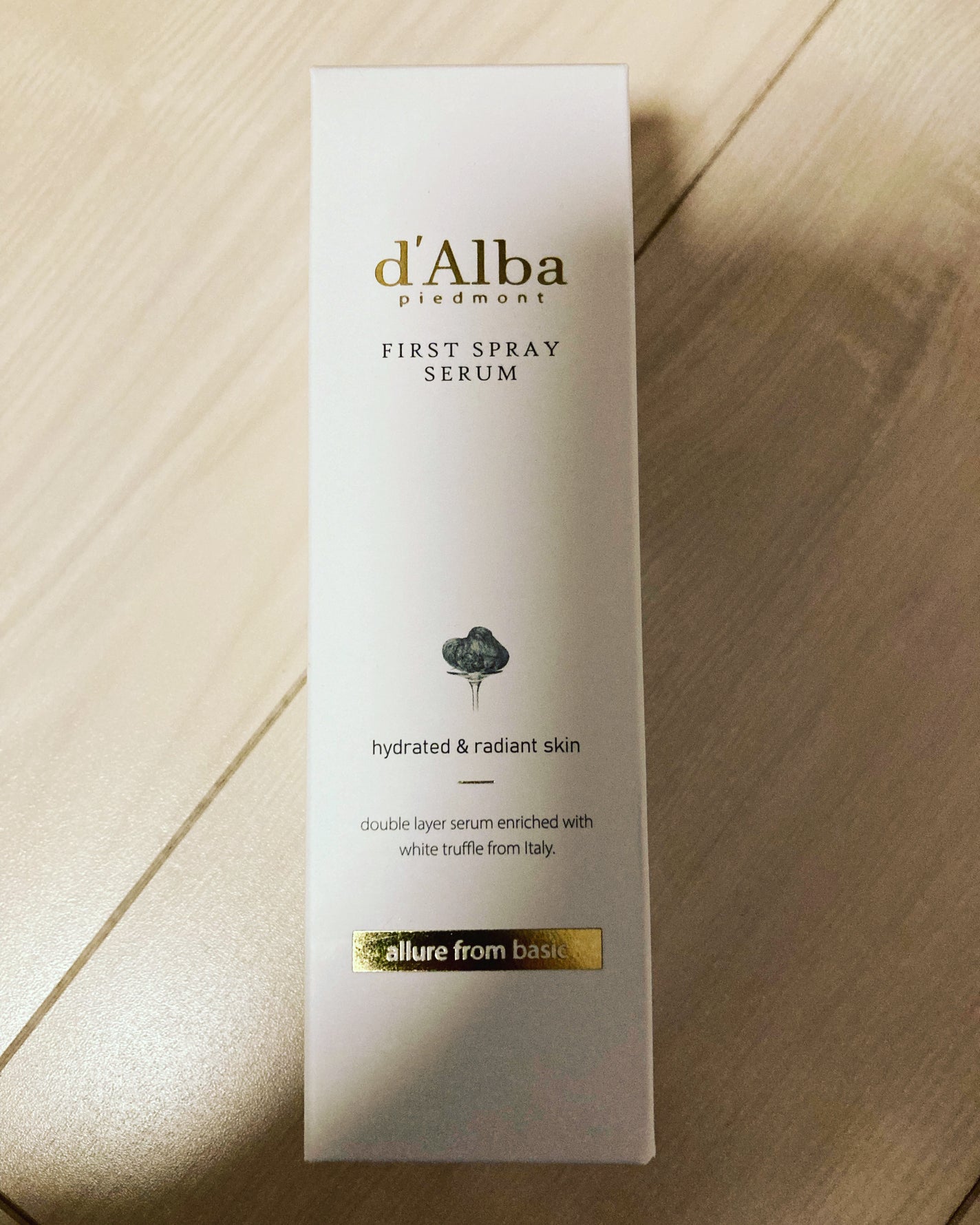 ダルバ ホワイトトリュフファーストスプレーセラム/ダルバ/ミスト状化粧水を使ったクチコミ(1枚目)