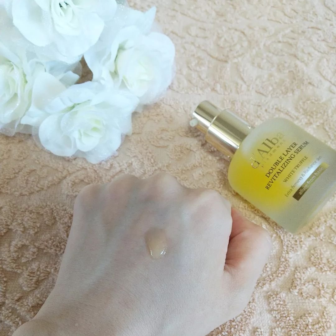 ホワイトトリュフダブルレイヤーリバイタライジングセラム/ダルバ/美容液を使ったクチコミ（3枚目）