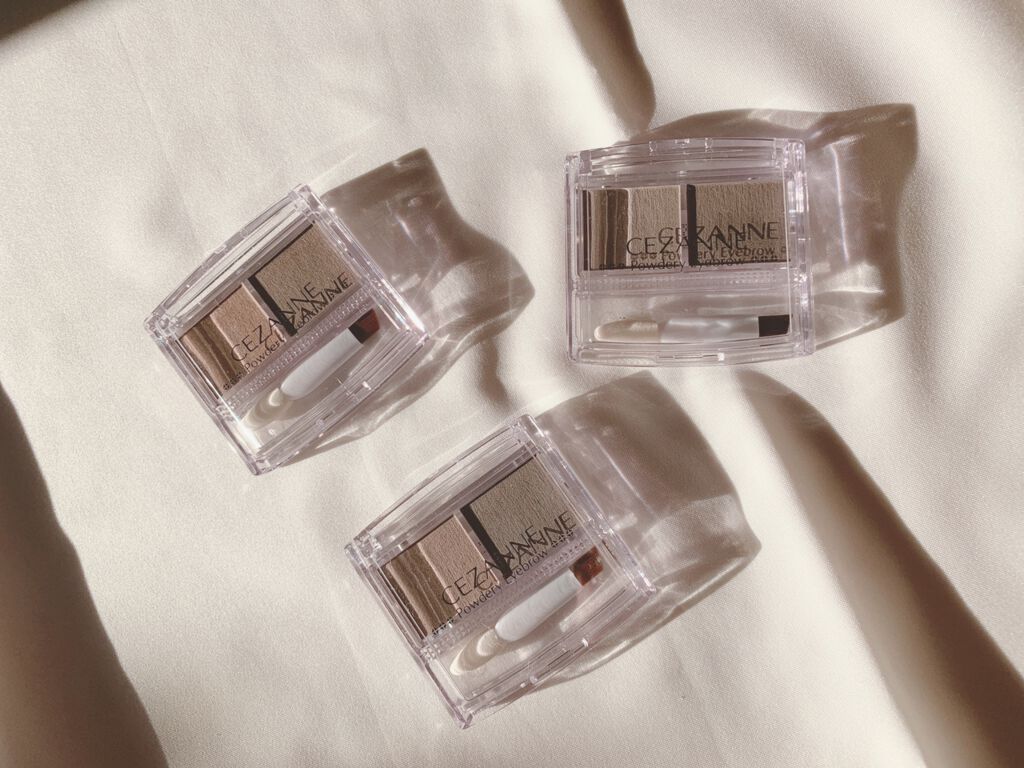 パウダリーアイブロウ P1 ソフトブラウン/CEZANNE/パウダーアイブロウを使ったクチコミ（2枚目）