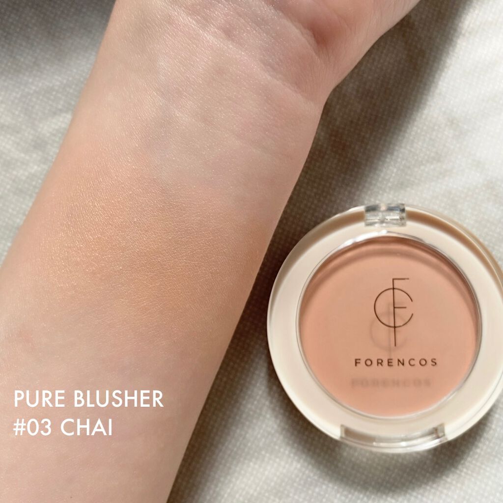 ピュアブラッシャー パフ付き/フォレンコス/パウダーチークを使ったクチコミ(4枚目)