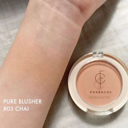 ピュアブラッシャー パフ付き/フォレンコス/パウダーチークを使ったクチコミ(4枚目)