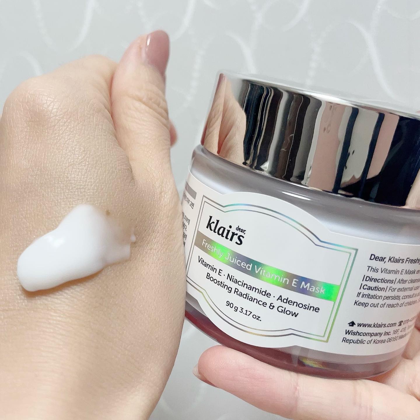 フレッシュリージュースドビタミンEマスク(90g)/Klairs/フェイスクリームを使ったクチコミ（3枚目）