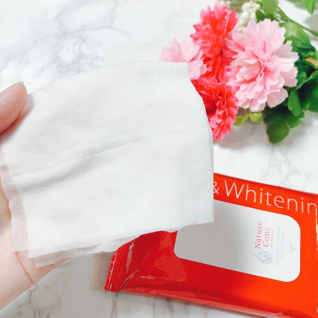 ネイチャーコンク 薬用 ふきとり化粧水シート/ネイチャーコンク/トナーパッドを使ったクチコミ（3枚目）