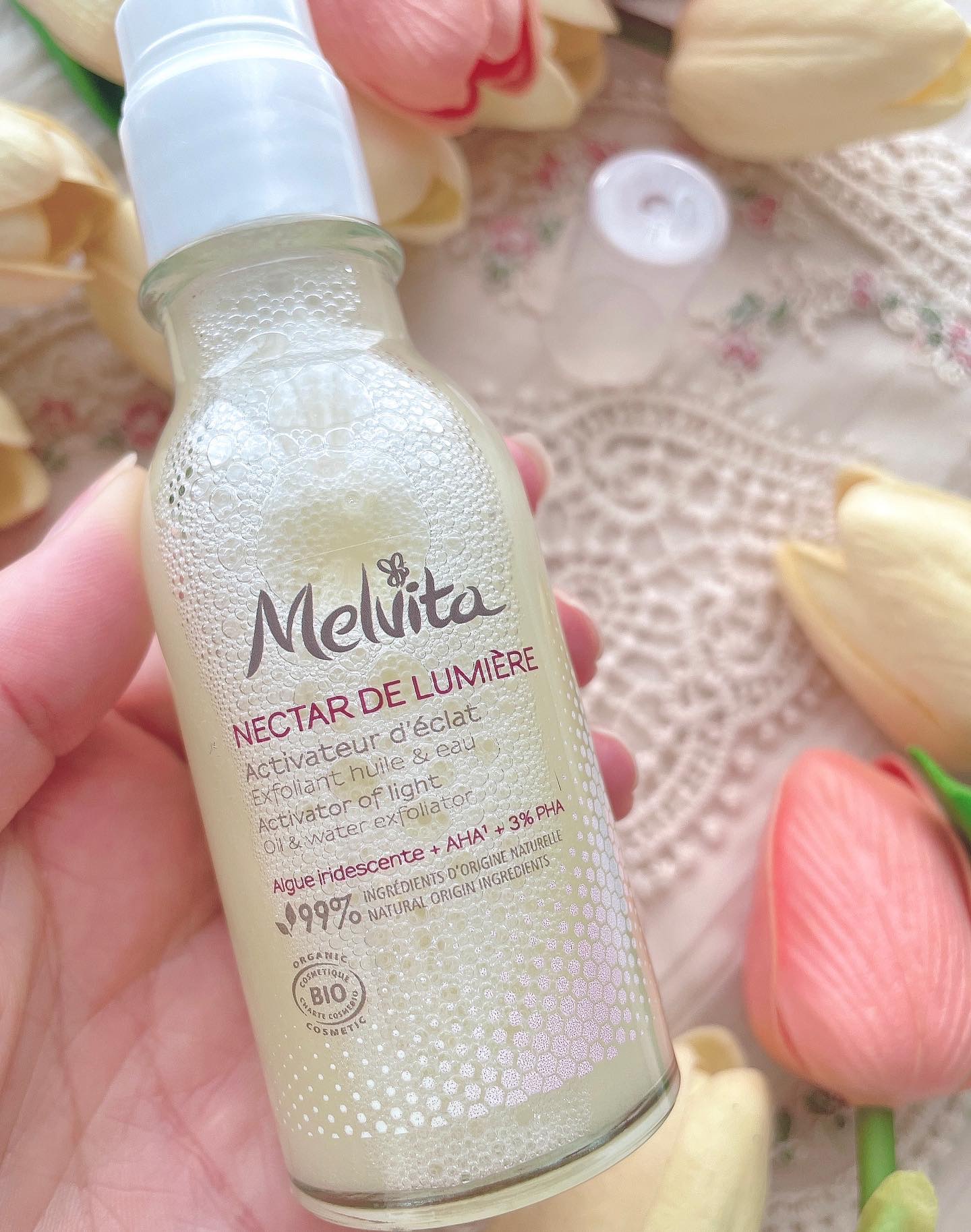 ネクターブラン ウォーターオイル デュオ 50ml/Melvita/ブースター・導入液を使ったクチコミ（2枚目）