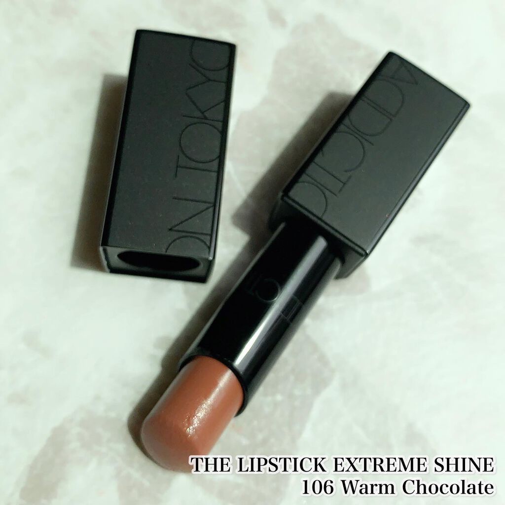 アディクション ザ リップスティック エクストレム シャイン 106 Warm Chocolate/ADDICTION/口紅を使ったクチコミ（3枚目）